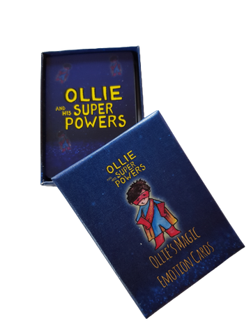 Ollie's Magic Emotion Cards help us understand how an individual 'does' their emotions and that many behaviours are just what we see, not what's really going on. A pack of 43 emotion cards with additional cards for the games with rules