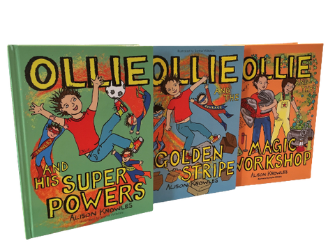 The first three books in the Ollie and his Super Power series